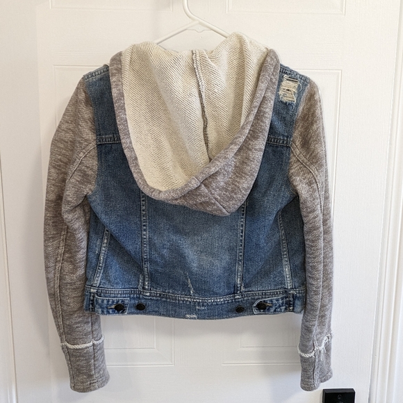 Free People Hooded Denim Jacket (XS) - Picture 3 of 3